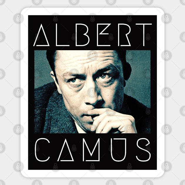 Albert  camus portrait art Magnet by artbleed